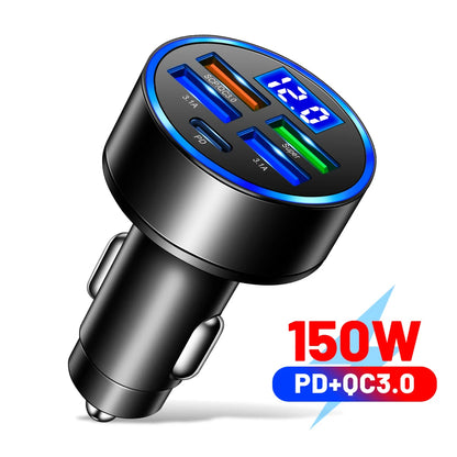 250W QC3.0 Car Charger Fast Charging for Families and Techies